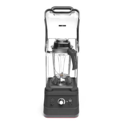 Stoní barový mixér s krytem, HENDI, 2,5L, Černá, 230V/1680W, 250x300x(H)540mm | 230688